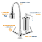 Torneira Metal Inox Filtro Cozinha Gourmet Bancada Mesa Del M