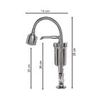 Torneira Metal Inox Filtro Gourmet Pia Mesa Cozinha Bancada D