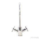 Torneira Misturador Bancada Cozinha 1/4 Volta Latão Cromado