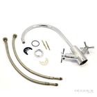 Torneira Misturador Bancada Cozinha 1/4 Volta Latão Cromado