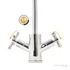 Torneira Misturador Bancada Cozinha 1/4 Volta Latão Cromado