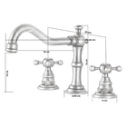 Torneira Misturador Banheiro Vintage Cromado