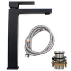 Torneira Misturador Bica Alta Monocomando 03 Preto Fosco