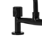 Torneira Misturador Bica Movel Preto Mesa Cozinha Black 1/4 d