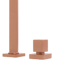 Torneira Misturador Cascata Banheiro Mesa Rose Gold Metal