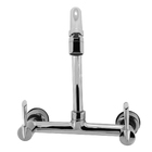 Torneira Misturador Cozinha 1/4 Volta Metal Cromada Parede