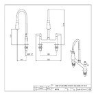Torneira Misturador Cozinha De Mesa Gourmet Duplo Jato 1/4v.