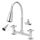 Torneira Misturador Cozinha Duplo Jato Cone De Mesa Gourmet