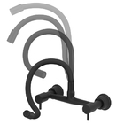 Torneira Misturador Cozinha Gourmet Parede All Black 1/4v