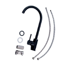 torneira misturador cozinha monocomando pia gourmet preto fos