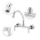 Torneira Misturador Cozinha Parede Arejador Articulado 1/4v.