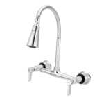 Torneira Misturador Cozinha Parede Gourmet Cone Duplo Jato