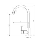 Torneira Misturador Cozinha Perflex Mais Pt Fosco 10750024