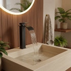 Torneira Misturador De Banheiro Bica Alta Cascata Moderna Lux