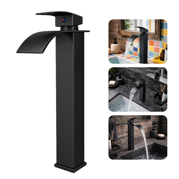 Torneira Misturador De Banheiro Bica Alta Cascata Moderna Lux