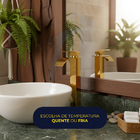 Torneira Misturador De Banheiro Bica Alta Cascata Moderna Lux