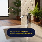 Torneira Misturador De Banheiro Bica Alta Cascata Moderna Lux