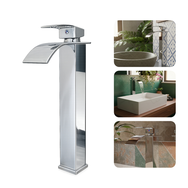 Torneira Misturador De Banheiro Bica Alta Cascata Moderna Lux
