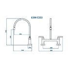 Torneira Misturador De Mesa Para Cozinha Bella Clássica 222 F
