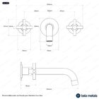 Torneira Misturador De Parede Para Banheiro Inox (alva Escova