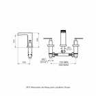 Torneira Misturador De Pia Para Banheiro - Ocean