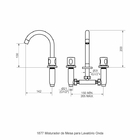 Torneira Misturador De Pia Para Banheiro - Onda