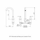 Torneira Misturador De Pia Para Banheiro - Trend