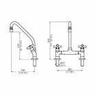 Torneira Misturador De Pia Para Cozinha - Slim Cross