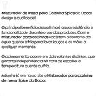 Torneira Misturador Docol Spice 901957 De Bancada Preta - Úni