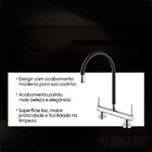 Torneira Misturador Docol Spice 901957 De Bancada Preta - Úni