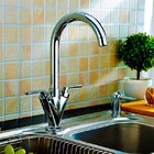 Torneira Misturador Duplo Comando Cozinha Bica Alta Vectra -