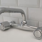 Torneira Misturador Duplo Comando De Parede Para Cozinha Com