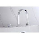 Torneira Misturador Duplo Comando Quadrada Cromada Luxo Para