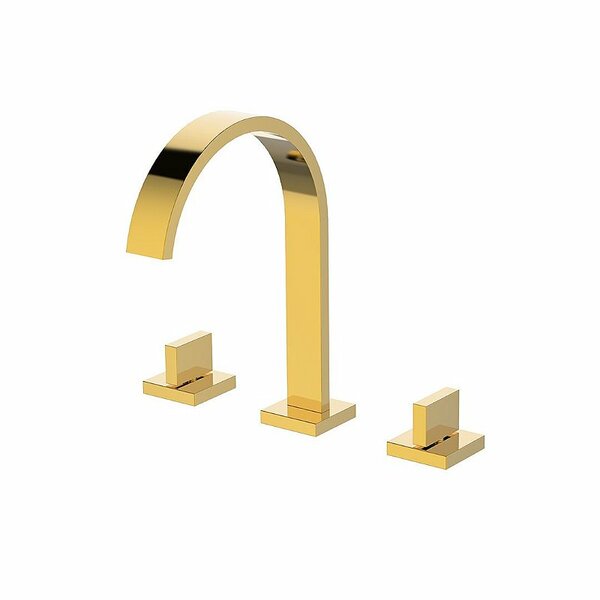 Torneira Misturador Duplo Comando Quadrada Dourado Gold Luxo