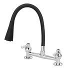 Torneira Misturador Flexível Gourmet Preto Cone Cozinha Mesa