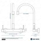 Torneira Misturador Gourmet De Parede De Cozinha (viana Preta)