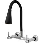 Torneira Misturador Gourmet Flexível Cone Preto Parede C51