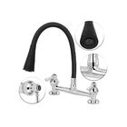 Torneira Misturador Gourmet Flexível Cozinha Mesa Cone Black