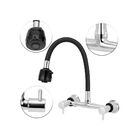 Torneira Misturador Gourmet Flexível Preto Cozinha Mesa 1/4v