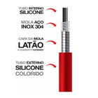 Torneira Misturador Gourmet Flexível Preto Cozinha Parede