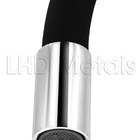 Torneira Misturador Gourmet Preto Flexível Cozinha Parede