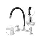 Torneira Misturador Gourmet Preto Flexível Cozinha Pia Mesa