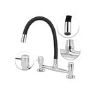 Torneira Misturador Gourmet Preto Flexível Cozinha Pia Mesa