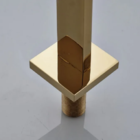 Torneira Misturador Lavabo Banheiro Duplo Comando Dourada