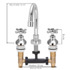 Torneira Misturador Lavatório Banheiro Bica Móvel 1/4 Volta