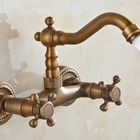 Torneira Misturador Lavatório Banheiro Duplo Comando Bronze