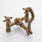 Torneira Misturador Lavatório Banheiro Duplo Comando Bronze