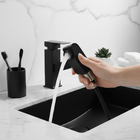 Torneira Misturador Lavatório Flex Monocomando Preto