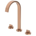 Torneira Misturador Lavatório Mesa Bica Alta Rose Gold com Válvula Flow Celite