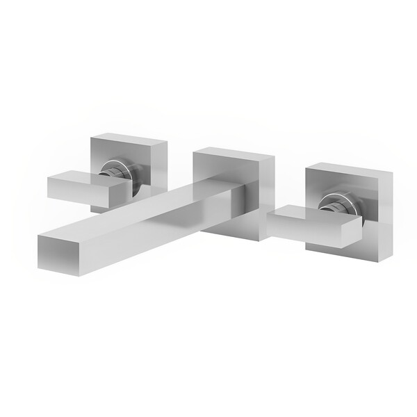 Torneira Misturador Lavatório Parede Bica Reta Cromada Horus Fani